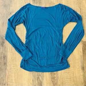 Teal maternity Top by Lilac Size medium super soft Dolman sleeve
